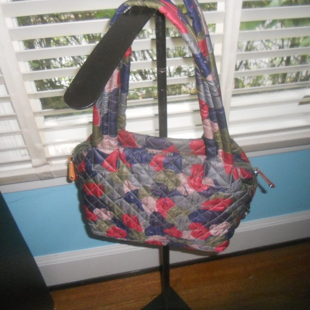 MZ WALLACE Leaf Print Medium Sutton No Xbody Strap